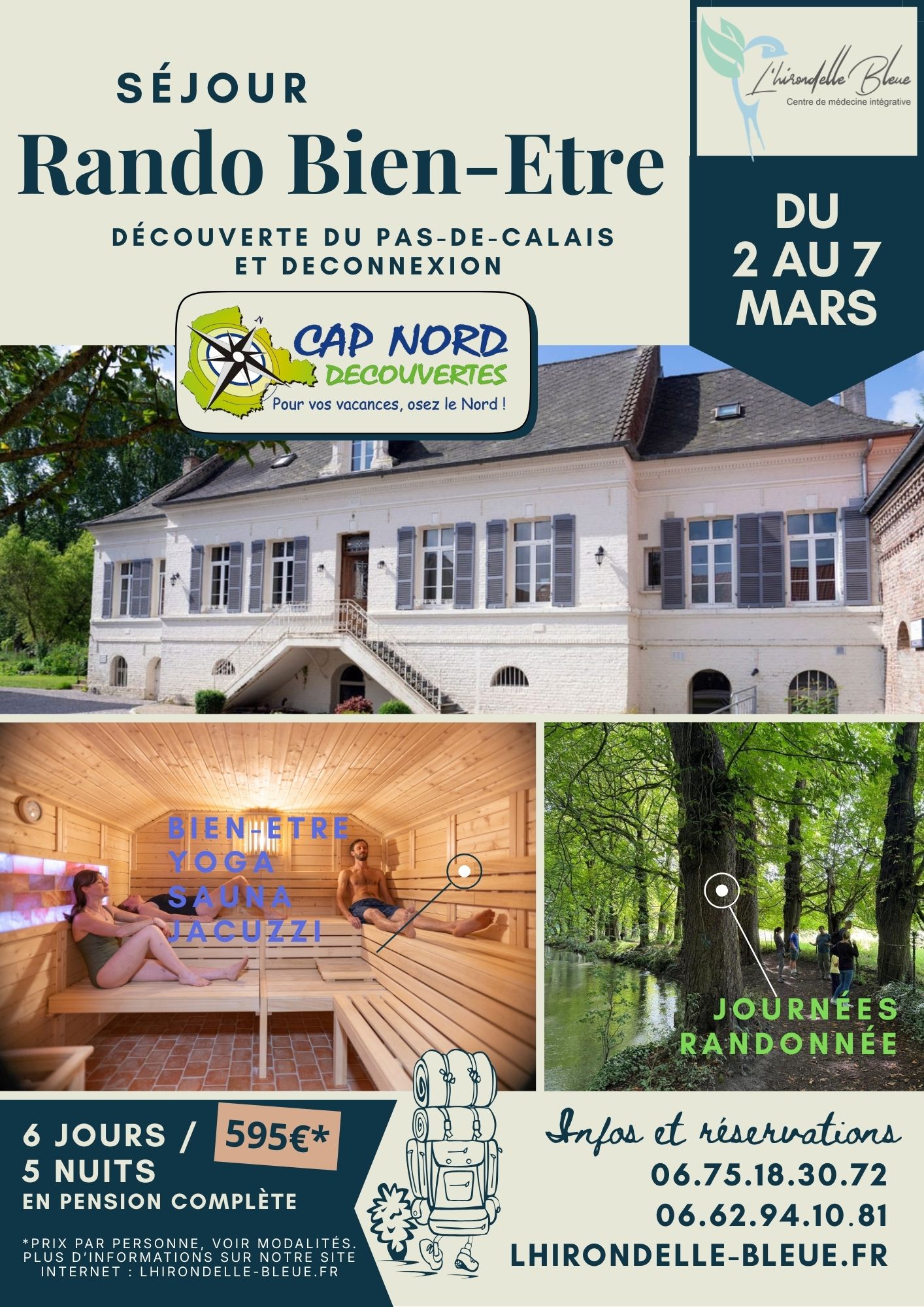 Séjour randonnées et bien-être du 2 au 7 mars 2026